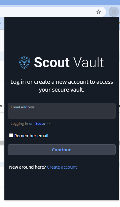 Create Account vault-account-creation